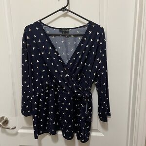 - Ryan Wythe faux wrap blouse